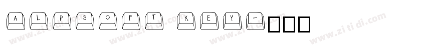 Alpsoft Key字体转换